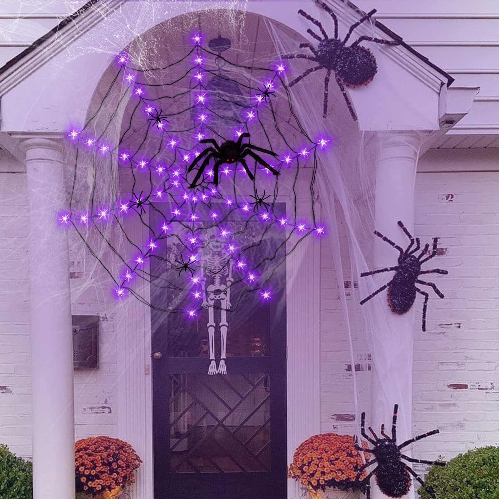 🎃✨ Halloween Spider Web String Lights – Perfect Holiday & Party Gift!