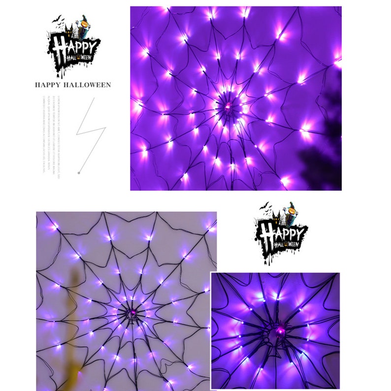 🎃✨ Halloween Spider Web String Lights – Perfect Holiday & Party Gift!
