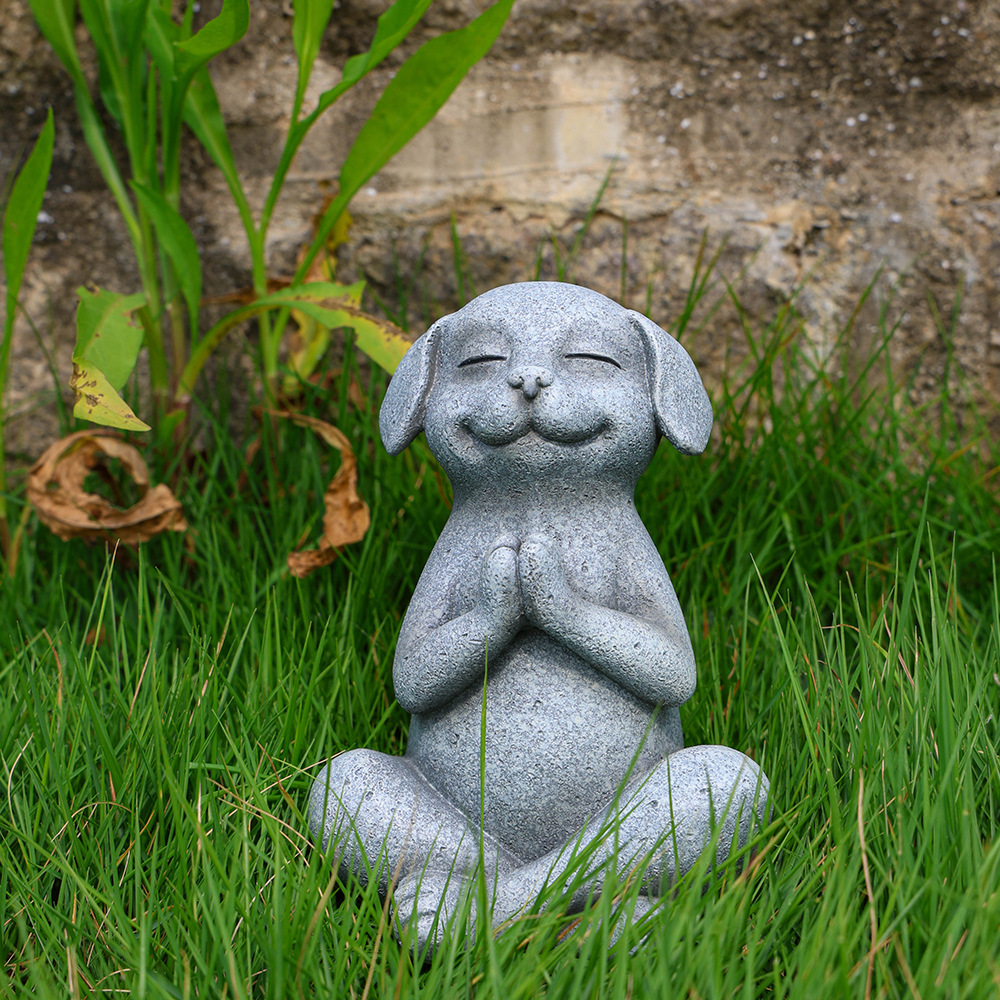 🐸🐶Tranquil Yoga Frog & Dog Statue