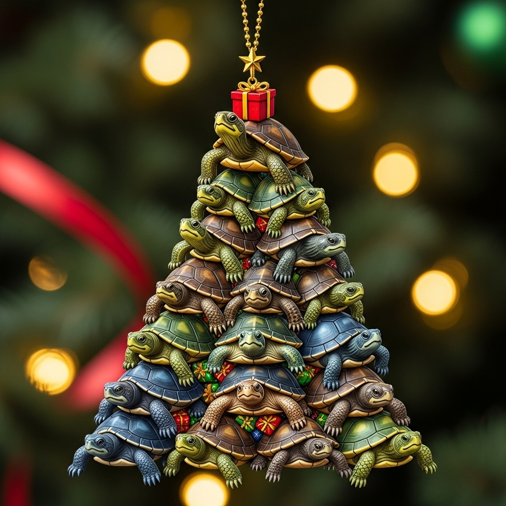🎄💝 Sea Turtle Christmas Ornament – Perfect Holiday Gift for Special Occasions