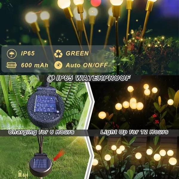 ✨Perfect Gift! Solar-Powered Firefly Garden Lights – Ideal for Holidays & Special Occasions ✨