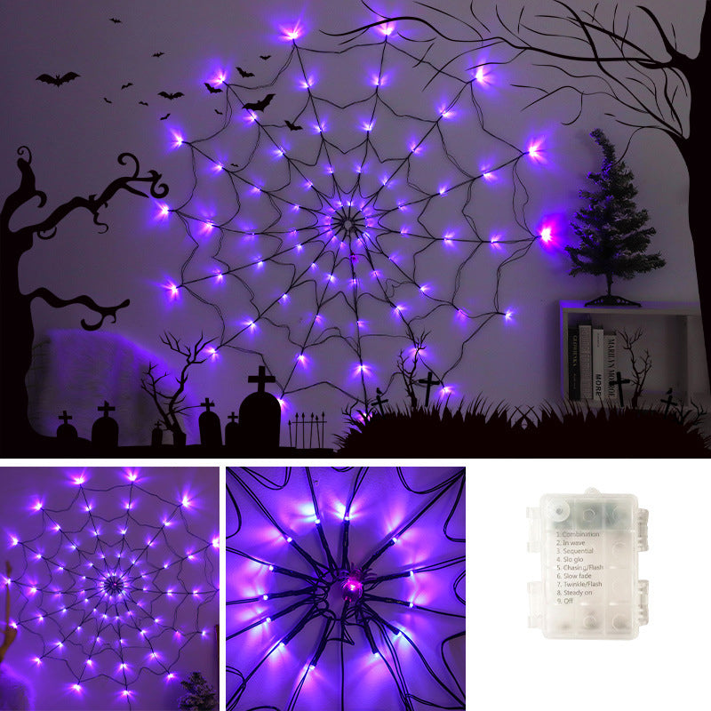 🎃✨ Halloween Spider Web String Lights – Perfect Holiday & Party Gift!