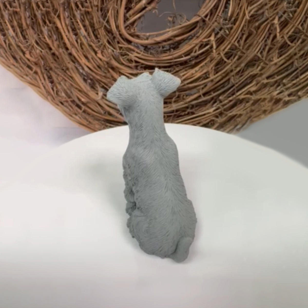 🎁😂 Hilarious Schnauzer Middle Finger Figurine - Perfect Gift for Holidays & Special Occasions!