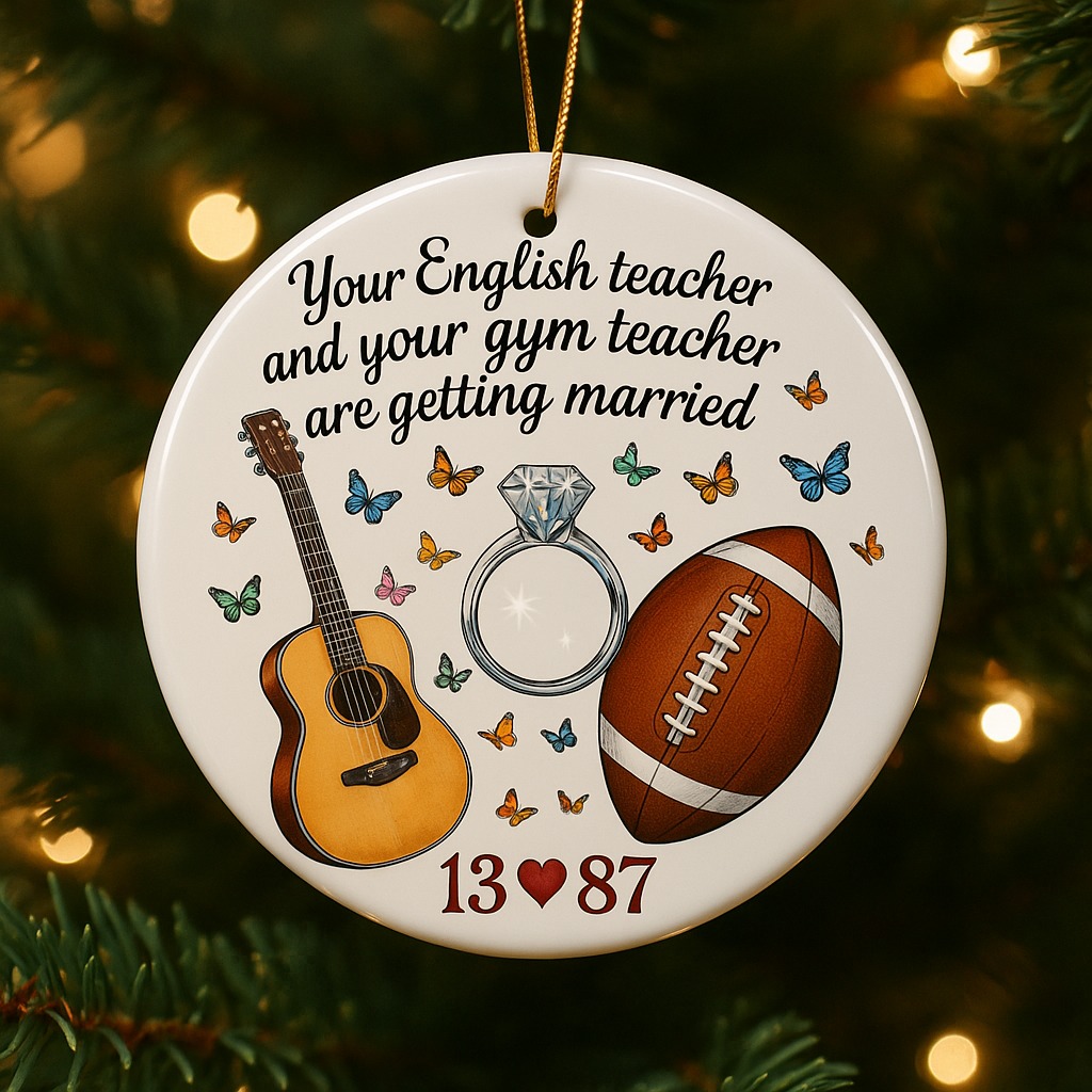 💝 T&T Engagement Keepsake Ornament – Perfect Holiday & Anniversary Gift 🎁