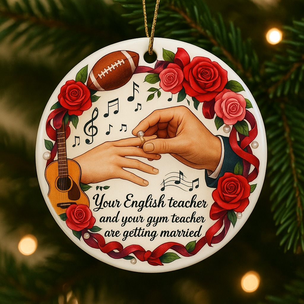💝 T&T Engagement Keepsake Ornament – Perfect Holiday & Anniversary Gift 🎁