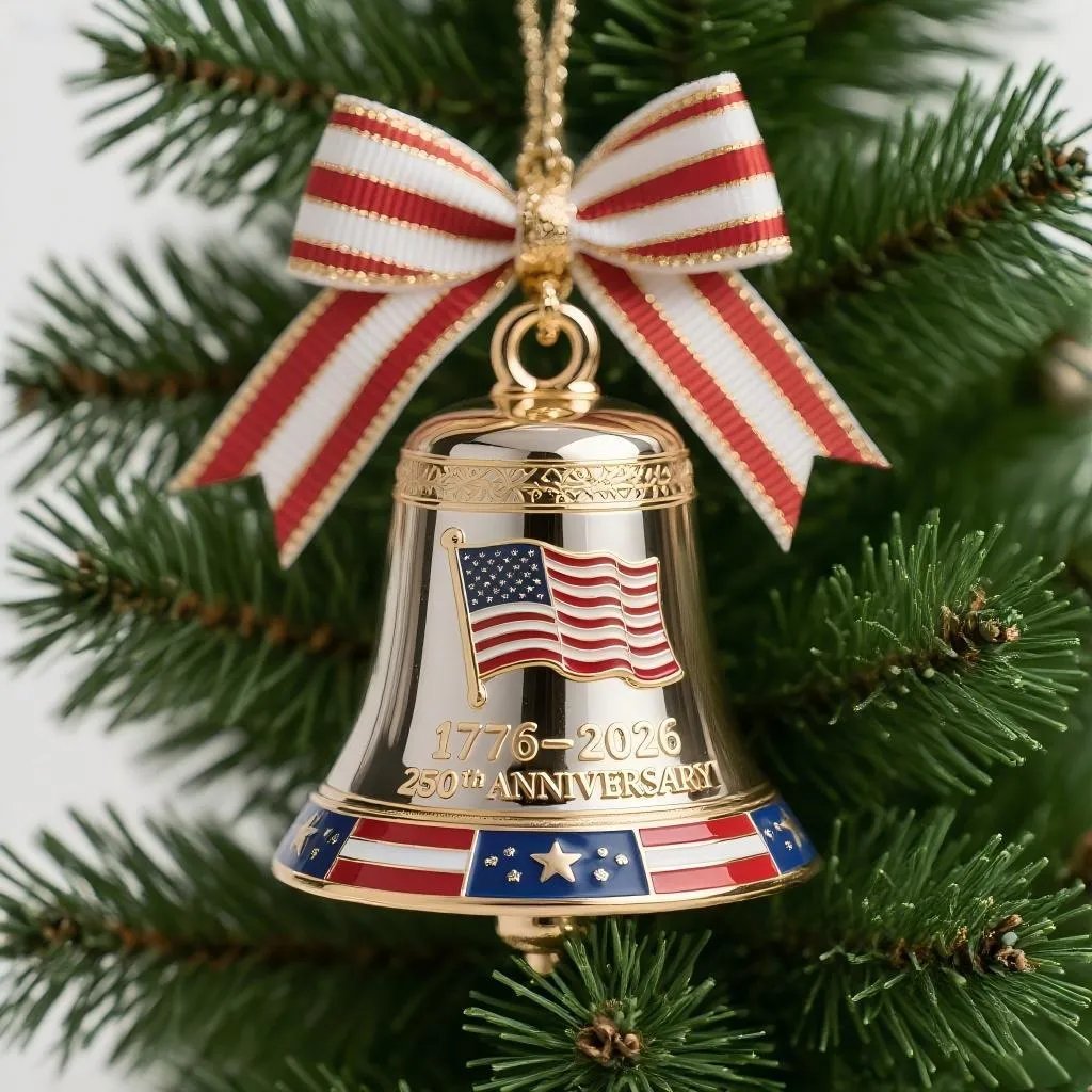 🎁 Limited-Time 49% OFF - Liberty Bell Ornament 🛎️ Perfect Holiday & Anniversary Gift!