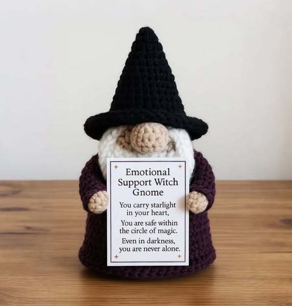 🎁✨ Emotional Support Witch Gnome - Perfect Holiday & Special Occasion Gift!