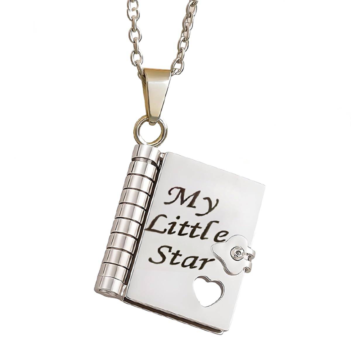 ✨ My Little Star Book Necklace - A Heartfelt Gift for Daughter (Perfect for Birthdays & Holidays!) 💖