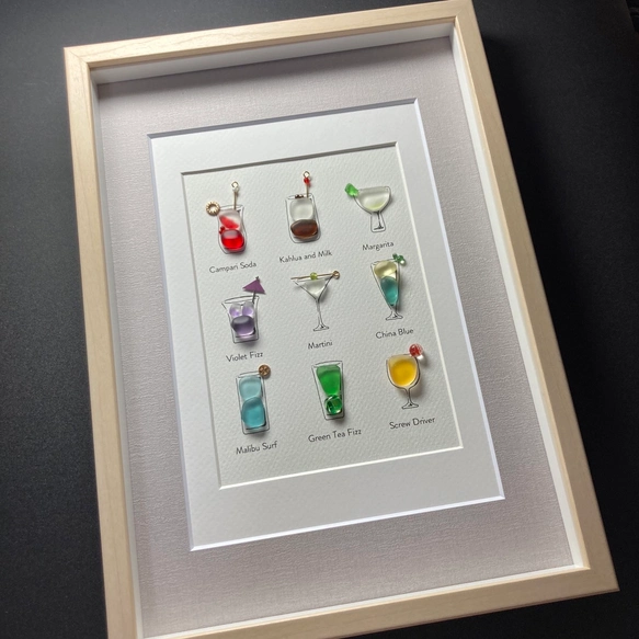 🎁✨ Holiday Cheer—Vibrant Sea Glass Cocktail Art, Perfect Gift for Special Occasions!