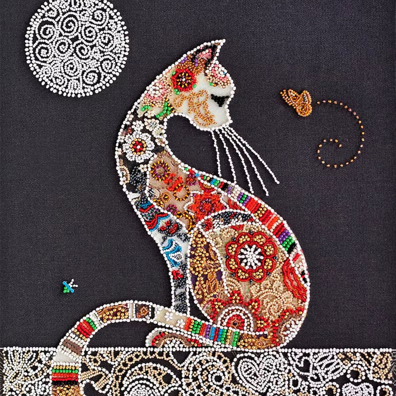 🎁✨ Raven DIY Bead Embroidery Kit – Perfect Gift for Holidays & Special Occasions