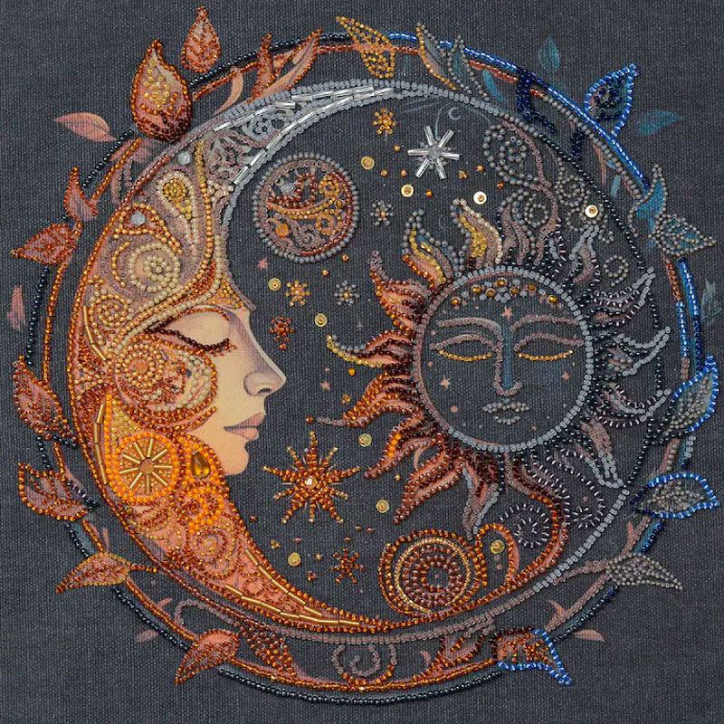 🎁✨ Raven DIY Bead Embroidery Kit – Perfect Gift for Holidays & Special Occasions