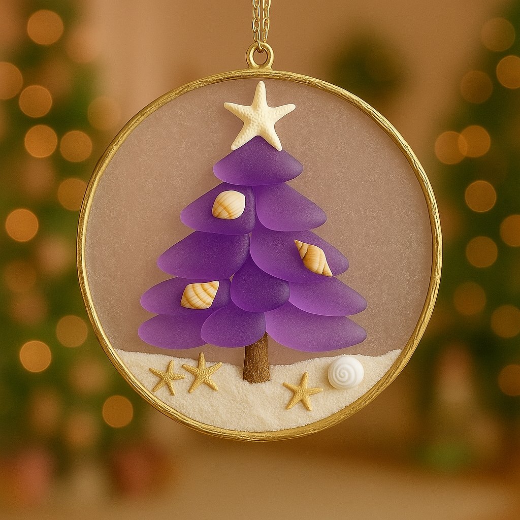 ✨2025 Coastal Christmas Tree Ornament – Perfect Holiday Gift! 🎁