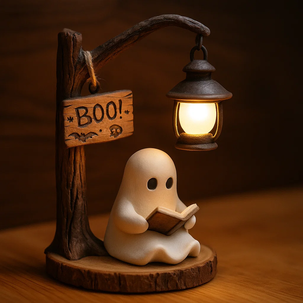 🎁Spooky Cute Ghost Reading Lantern - Perfect Halloween Gift & Holiday Present! 👻