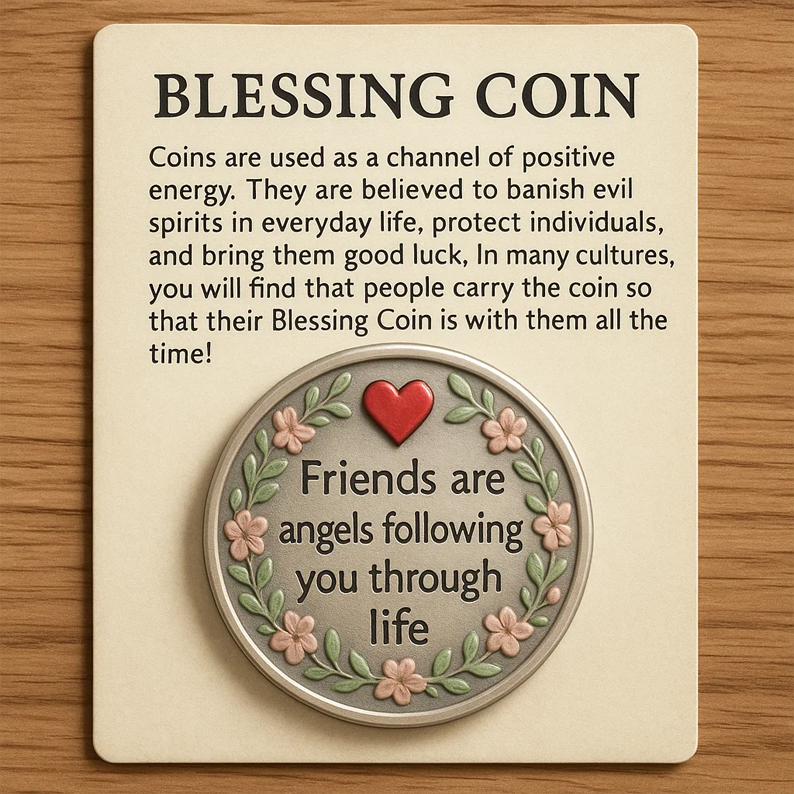 💝 Blessing Coin - Thoughtful Gift Token of Love & Positivity for Holidays & Special Occasions 🌟