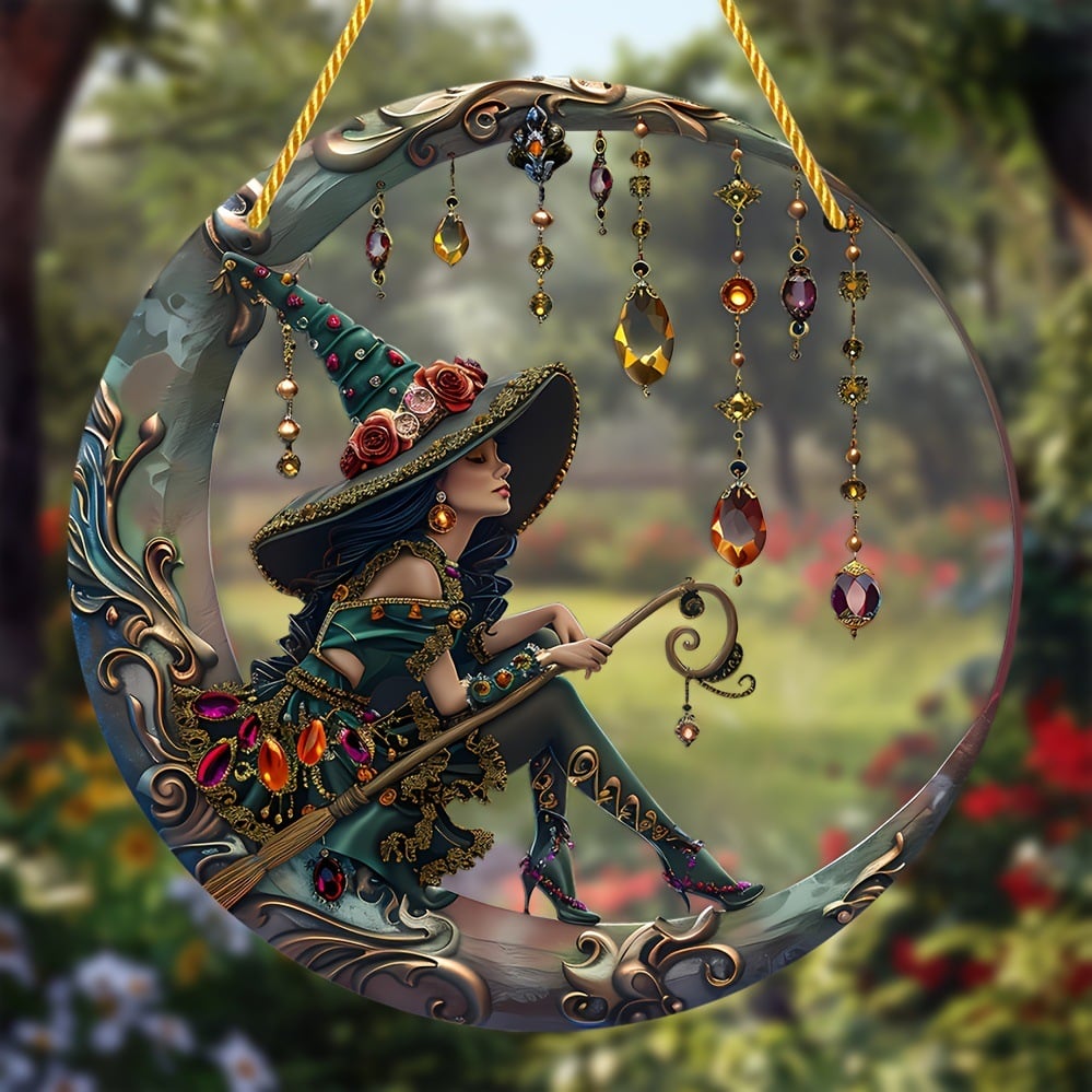 🧙‍♀️✨ Personalized Witch Suncatcher - Perfect Holiday & Gift Occasion Ornament