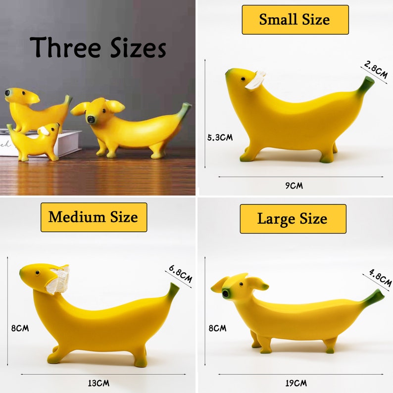 🎁✨ Perfect Gift! Cute Banana Dog Garden Statue – Great for Holidays & Special Occasions