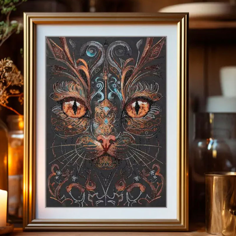 🎁✨ Raven DIY Bead Embroidery Kit – Perfect Gift for Holidays & Special Occasions