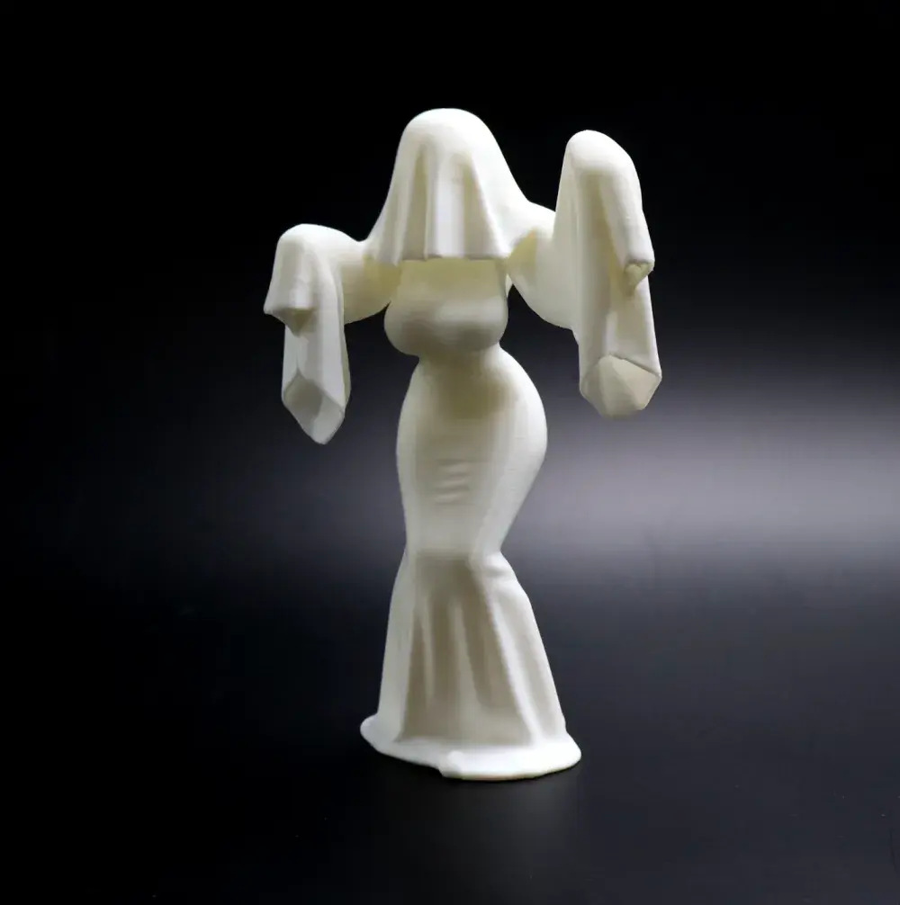 🎃👻 Spooky Ghost Lady Desktop Decor - Perfect Halloween Gift & Holiday Keepsake!