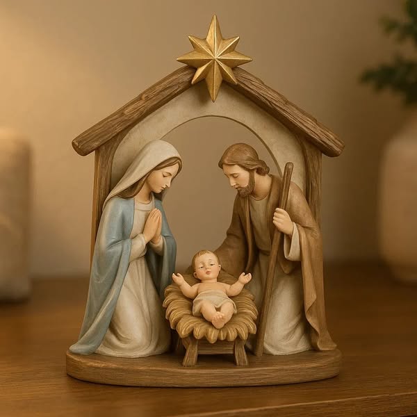 ✨ Holy Family Nativity Figurine Set – Perfect Christmas & Holiday Gift 🎁