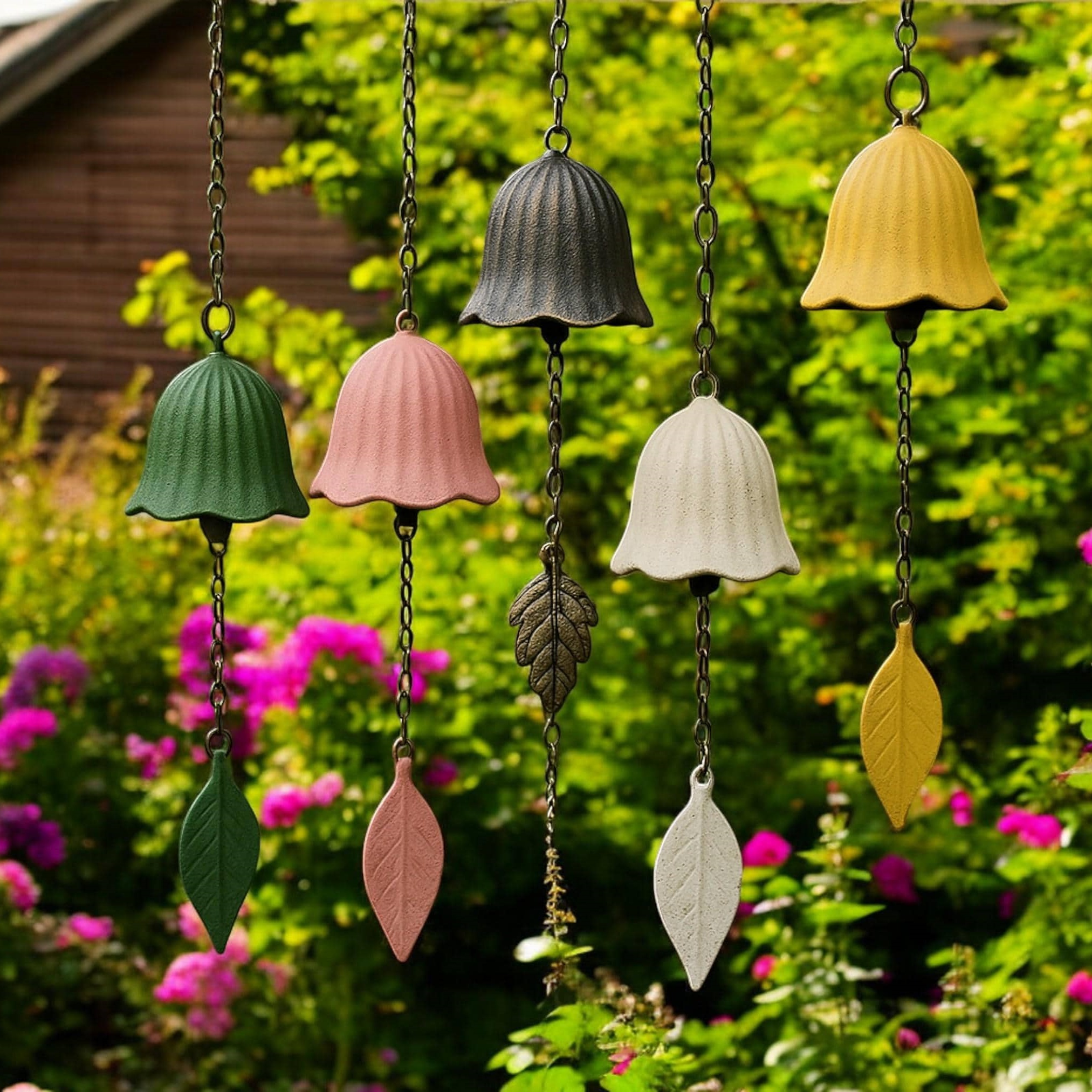 🎁 Mini Wind Chime - Colourful Garden Hanging Ornament, Perfect Holiday Gift 🎶
