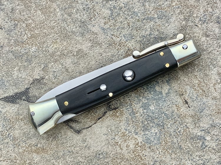 ✨ Pure Handmade Old School Italian Stiletto Pocket Knife - Perfect Gift for Holidays & Special Occasions 🎁