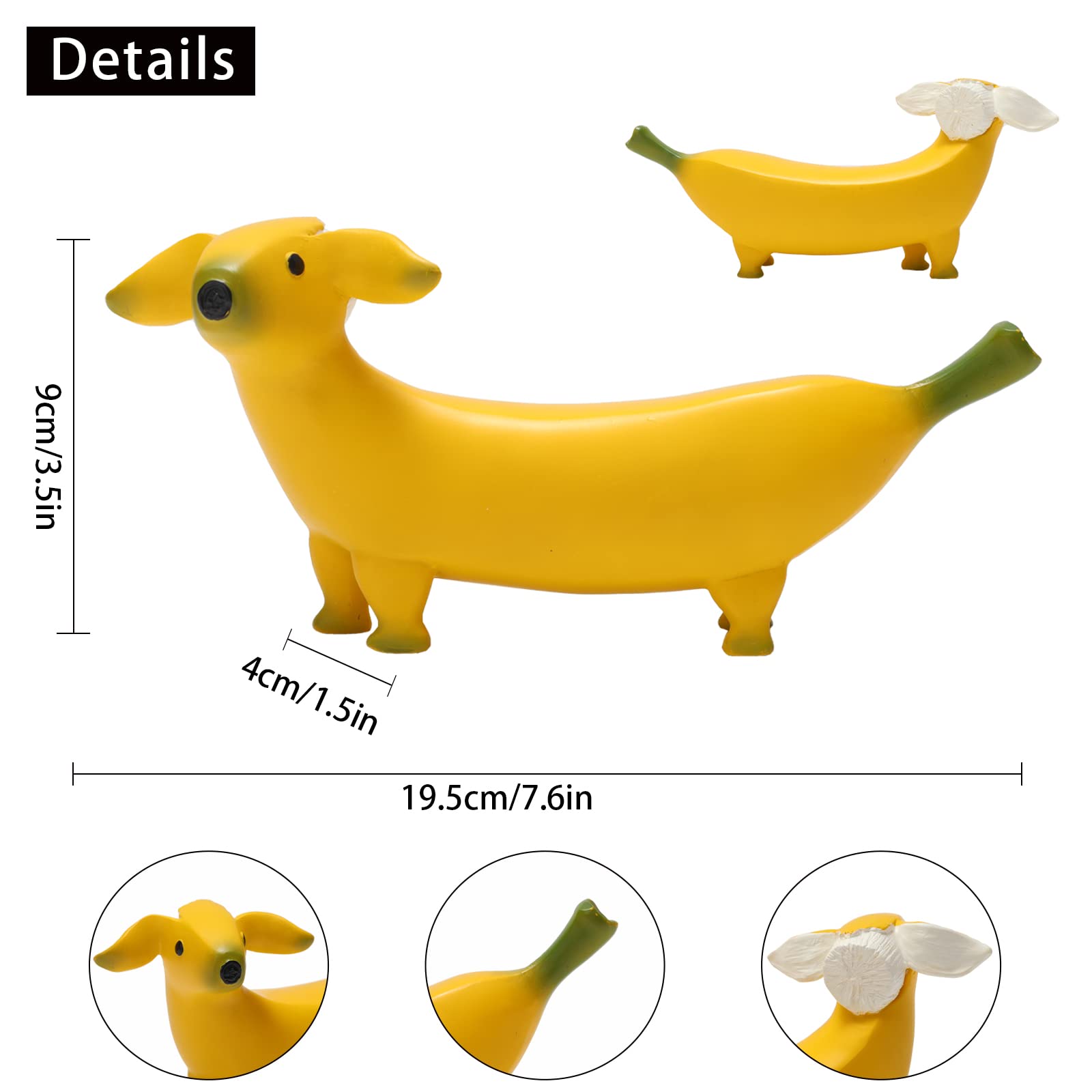 🎁✨ Perfect Gift! Cute Banana Dog Garden Statue – Great for Holidays & Special Occasions