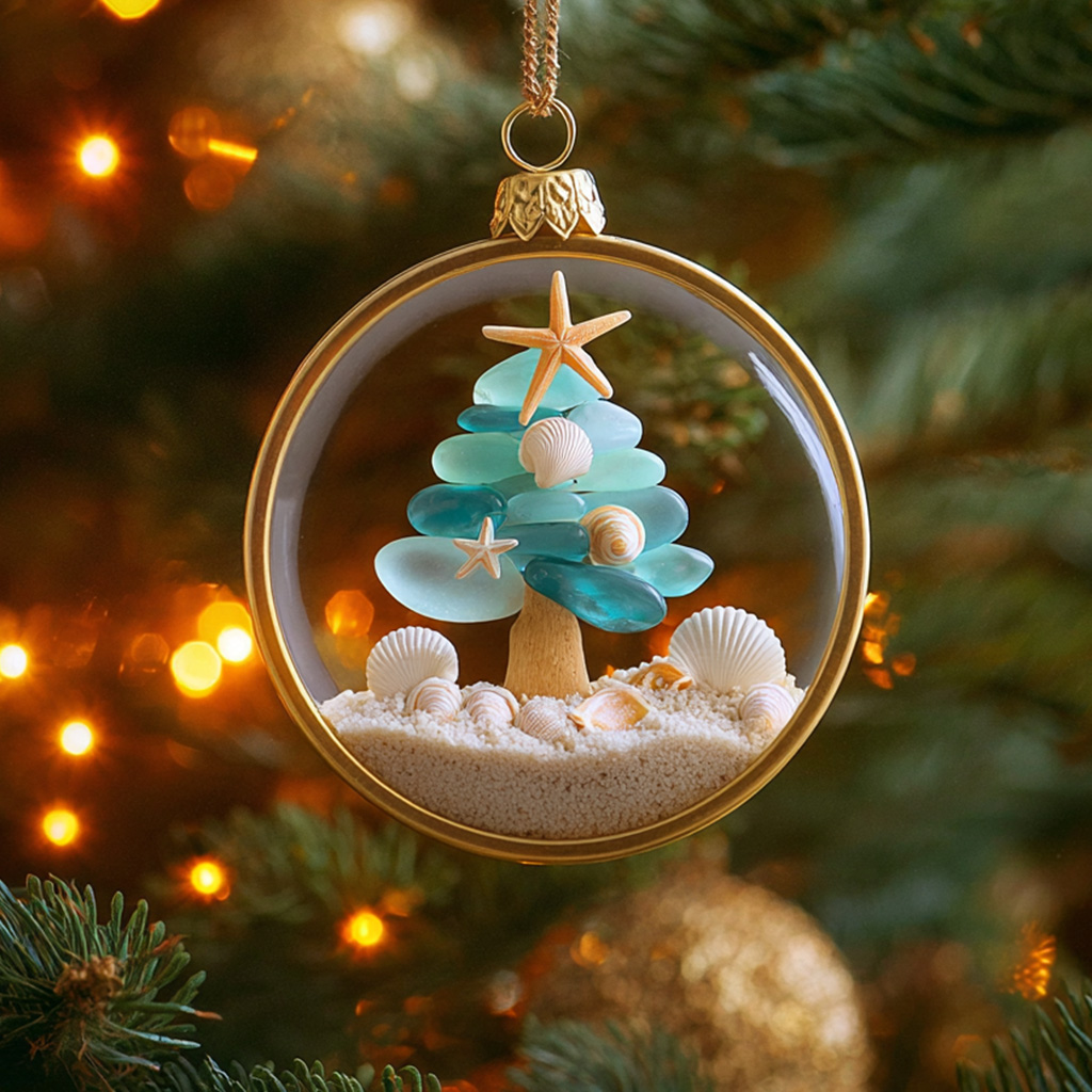 πβ¨Coastal Christmas Tree Ornament - Perfect Holiday Gift!