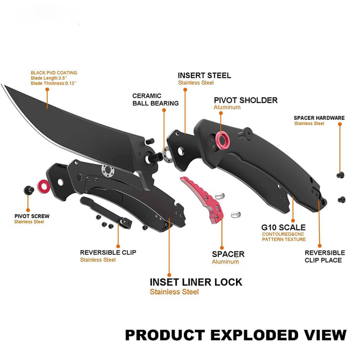 🎁🔥 Limited-Time Holiday Gift: Premium Blue Moon G10 Folding Knife – Perfect for Special Occasions! 💙🔪