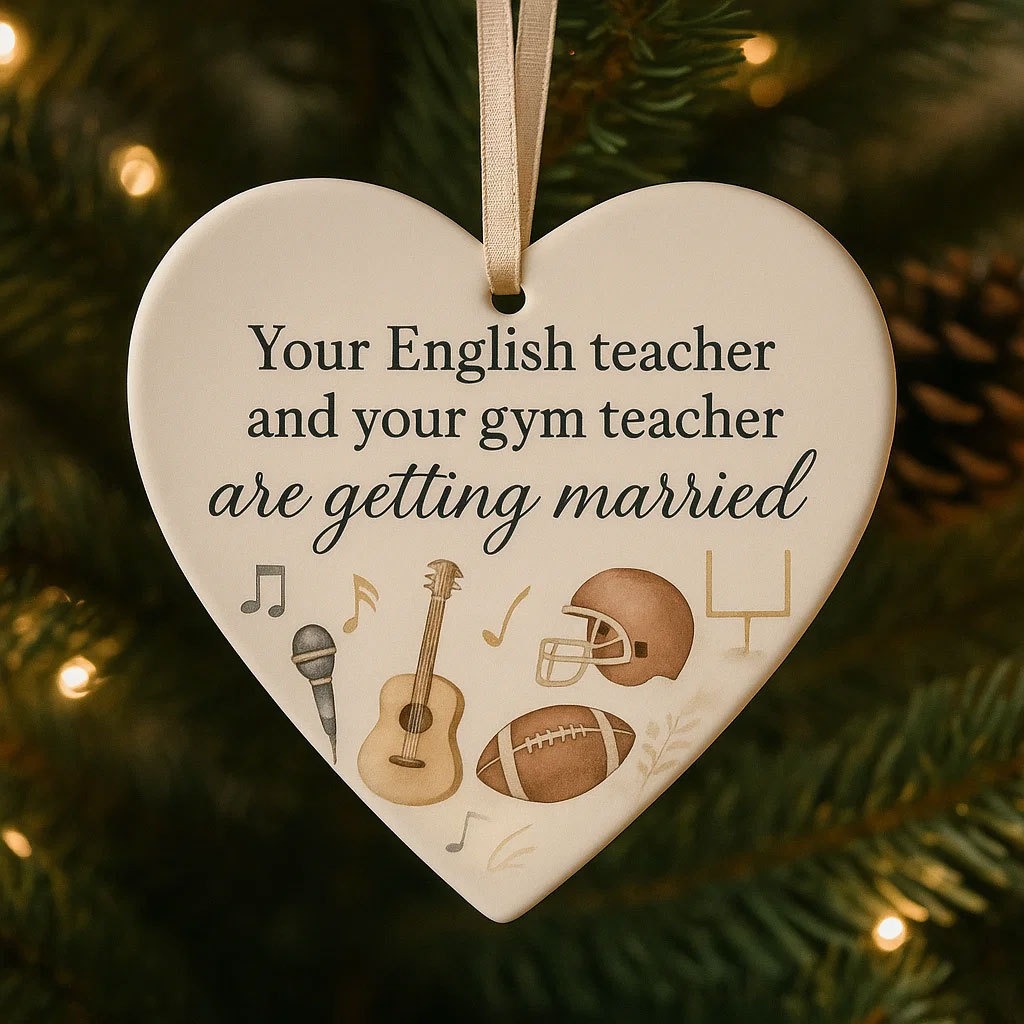 💝 T&T Engagement Keepsake Ornament – Perfect Holiday & Anniversary Gift 🎁