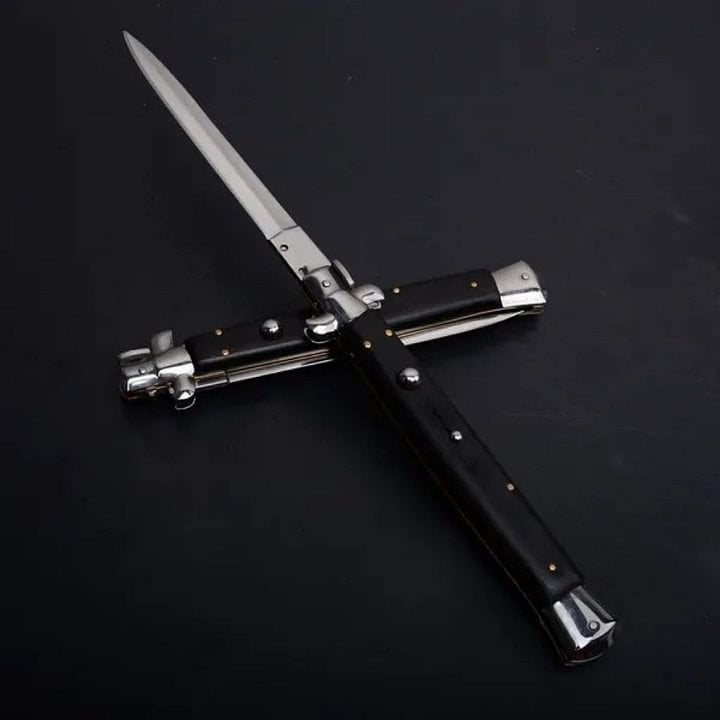 ✨ Pure Handmade Old School Italian Stiletto Pocket Knife - Perfect Gift for Holidays & Special Occasions 🎁