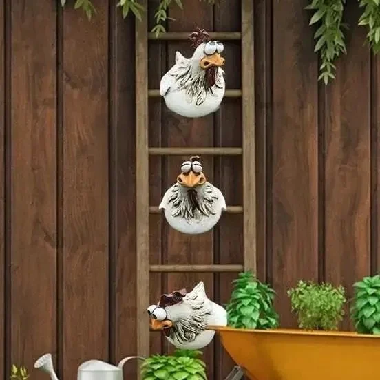 🎁Whimsical Chicken Garden Fence Decor – Perfect Holiday & Special Occasion Gift!🐔