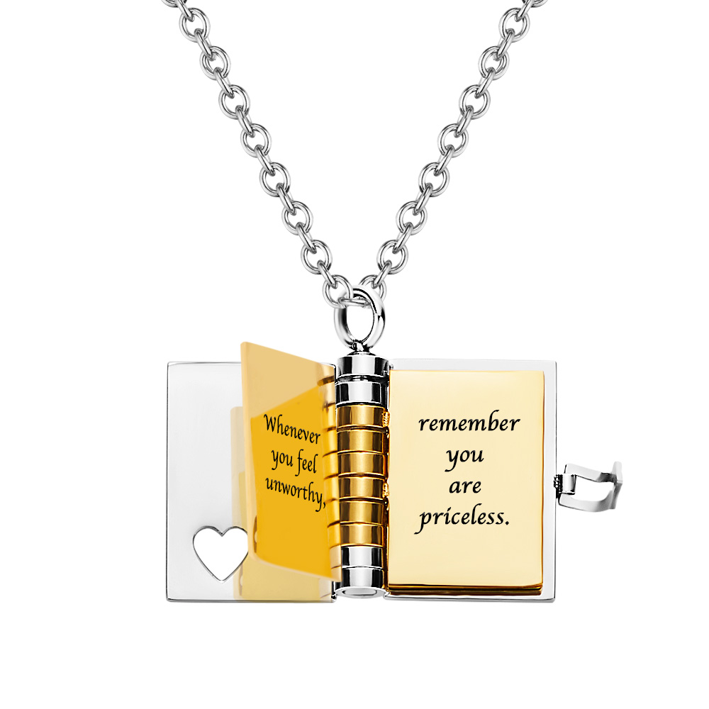 ✨ My Little Star Book Necklace - A Heartfelt Gift for Daughter (Perfect for Birthdays & Holidays!) 💖