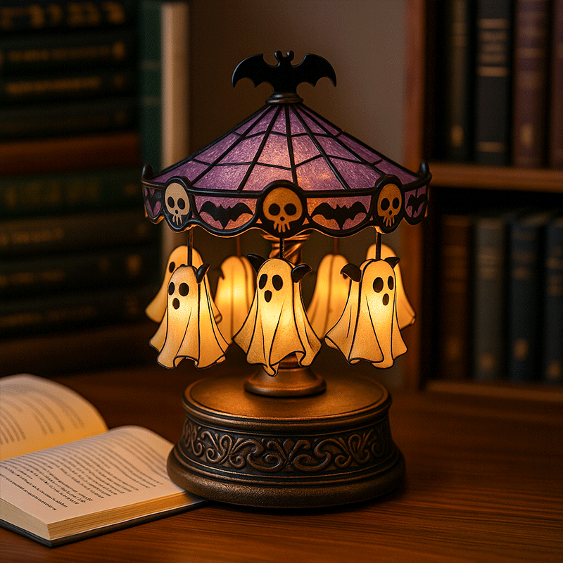 👻🎁 Ghost Carousel Lights - Halloween Limited Edition, Perfect Holiday & Special Occasion Gift!