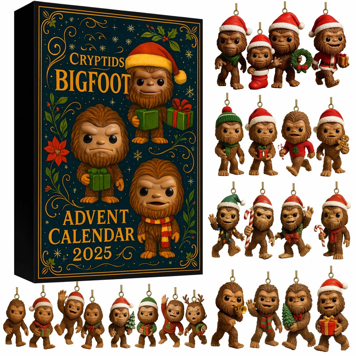 2025 Bigfoot Advent Calendar 🎄🎁 – Perfect Holiday Gift for Christmas & Special Occasions