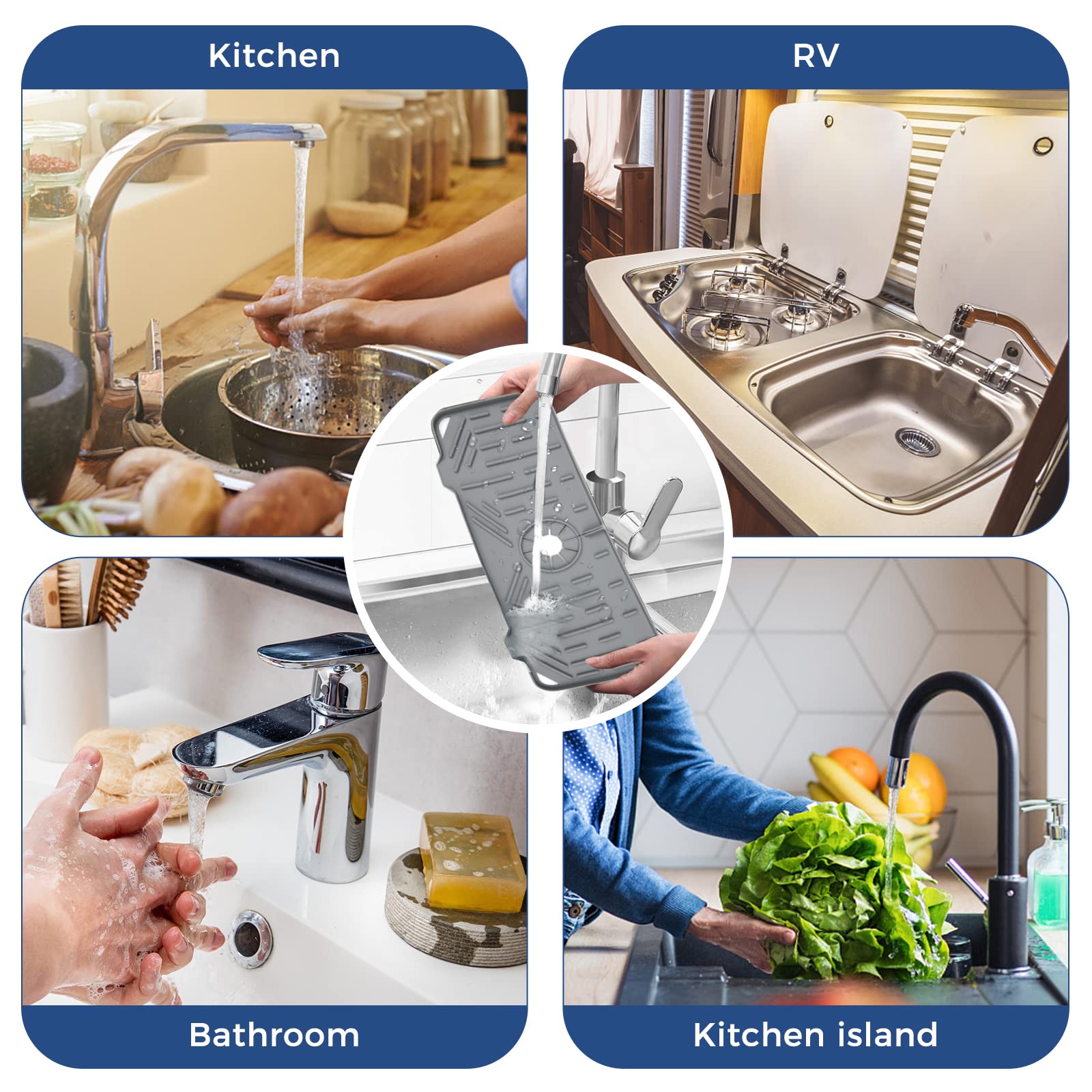 🎁✨ Silicone Faucet Handle Drip Catcher Mat – Perfect Holiday & Special Occasion Gift (Buy 3 Get Free Shipping!)