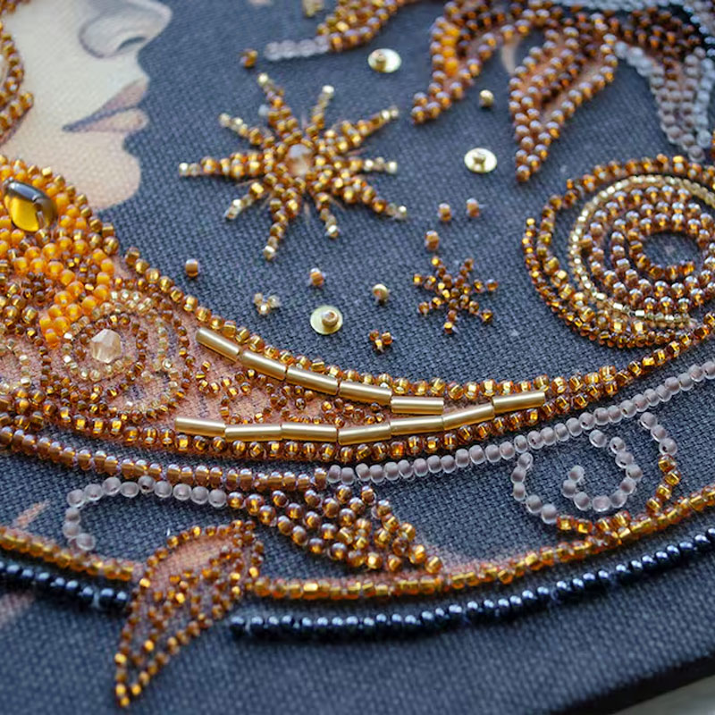 🎁✨ Raven DIY Bead Embroidery Kit – Perfect Gift for Holidays & Special Occasions