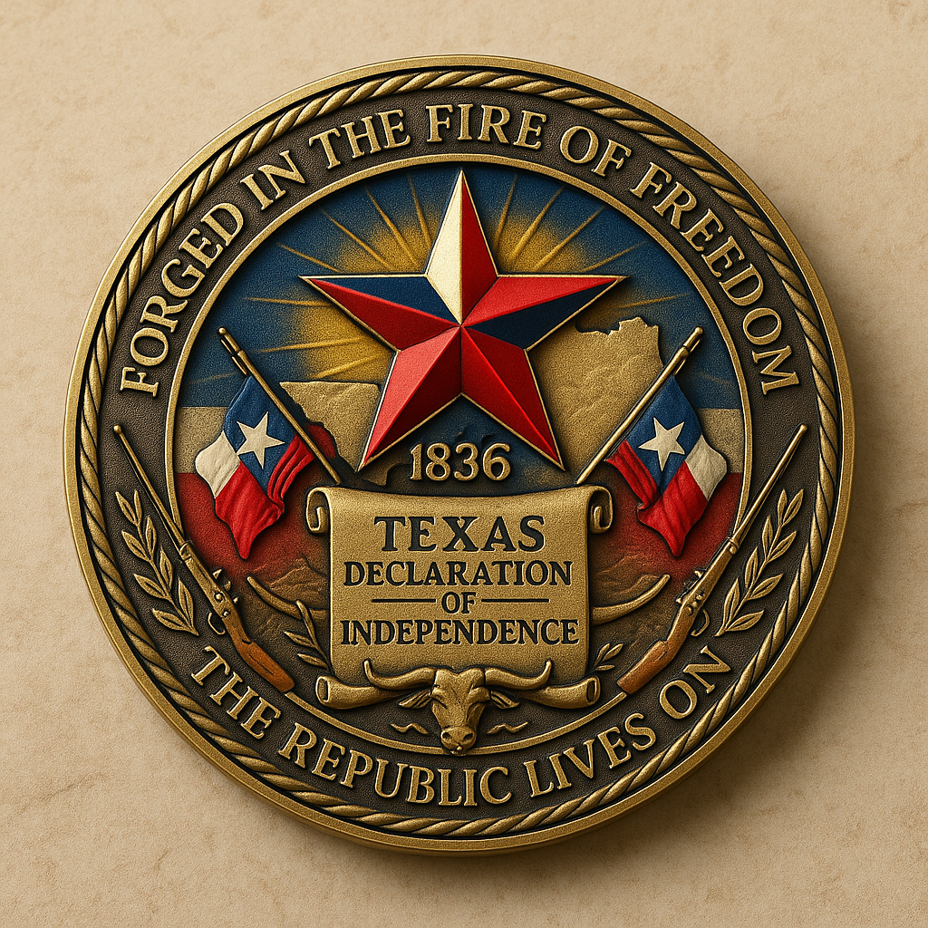 🇺🇸✨ Republic of Texas Commemorative Challenge Coin – Perfect Gift for Holidays & Special Occasions