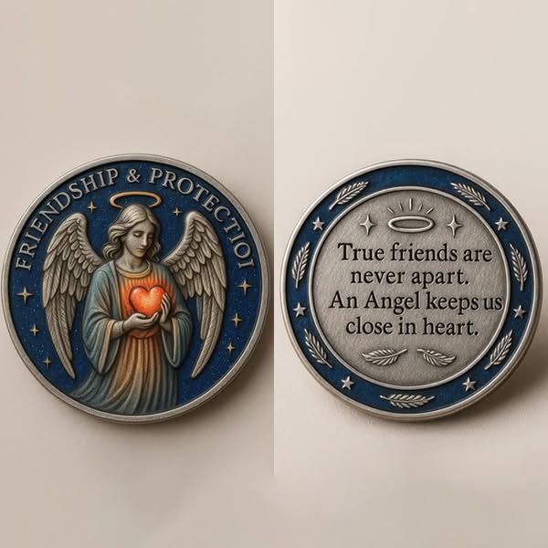 🎁 Angel of Friendship & Protection Commemorative Coin – Perfect Gift for Holidays & Special Occasions ✨