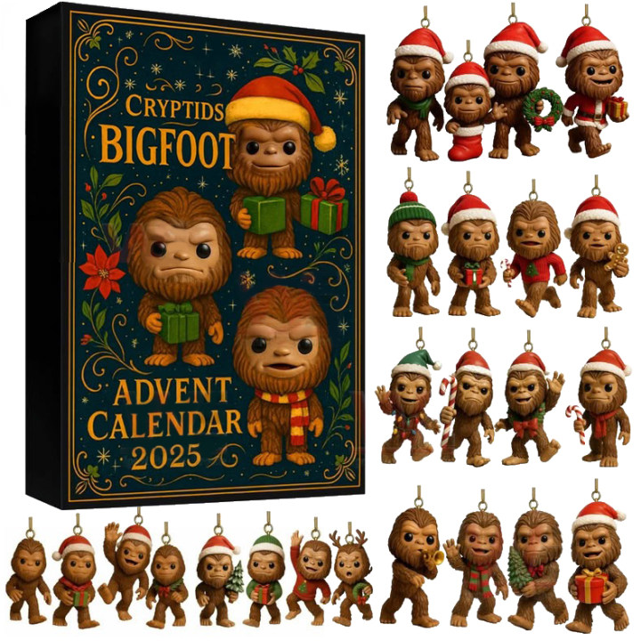 🌟🎁 Cryptids Bigfoot Advent Calendar 2025 – Perfect Holiday Gift for Special Occasions!