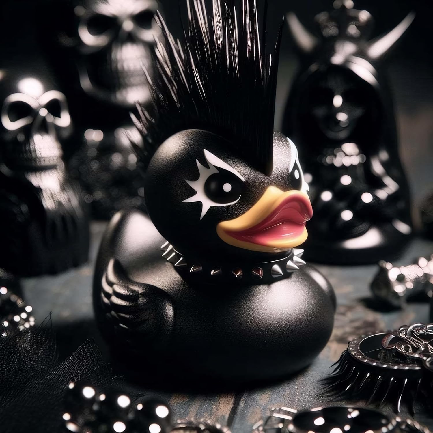 🦆🎁 Gothic Punk Duck Resin Kit – Unique Gift for Holidays & Special Occasions