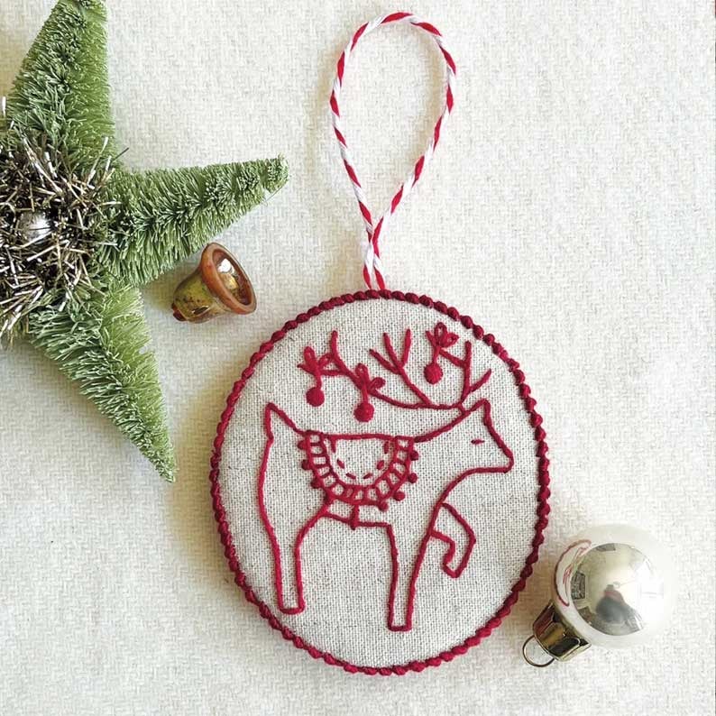 🎁✨Christmas Hand Embroidery Ornaments Kit - Perfect Holiday Gift & Keepsake
