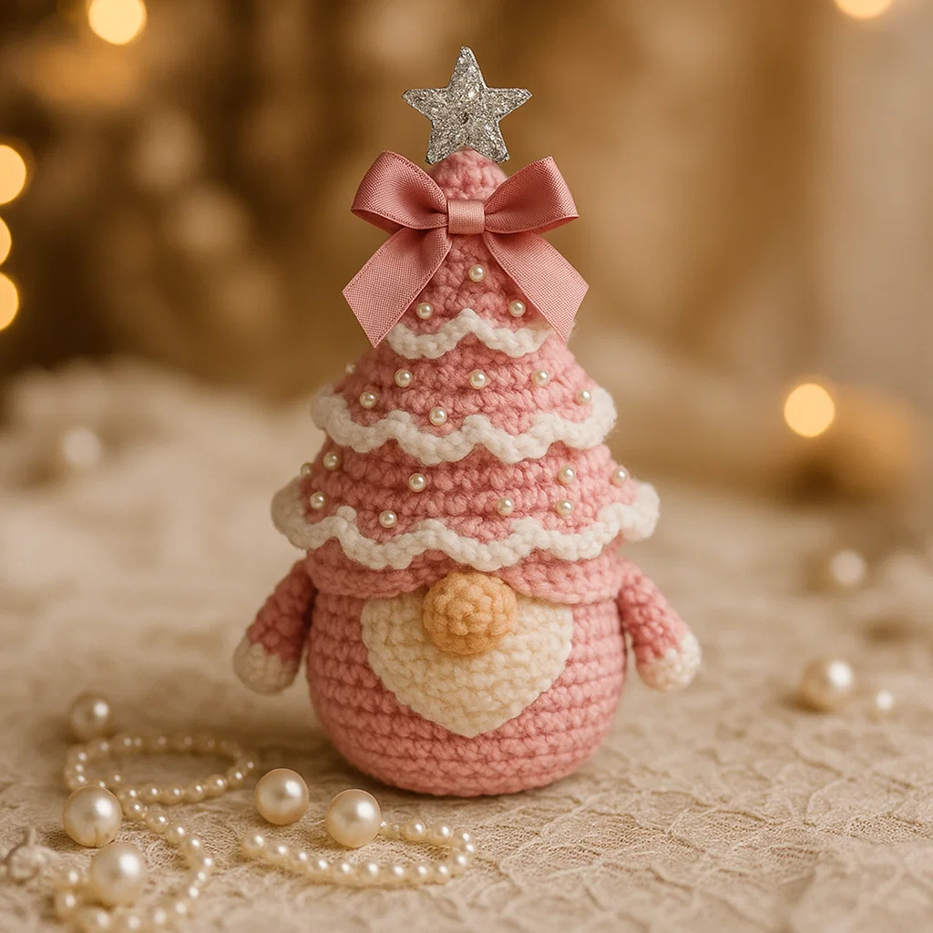 ✨ Handmade Crochet Christmas Tree Gnome - Perfect Holiday Gift! 🎁