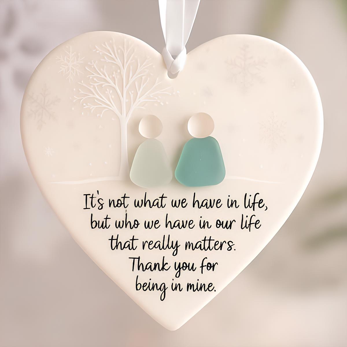 💖 Heart-Shaped Sea Glass Ornament – Perfect Holiday & Special Occasion Gift 🌊