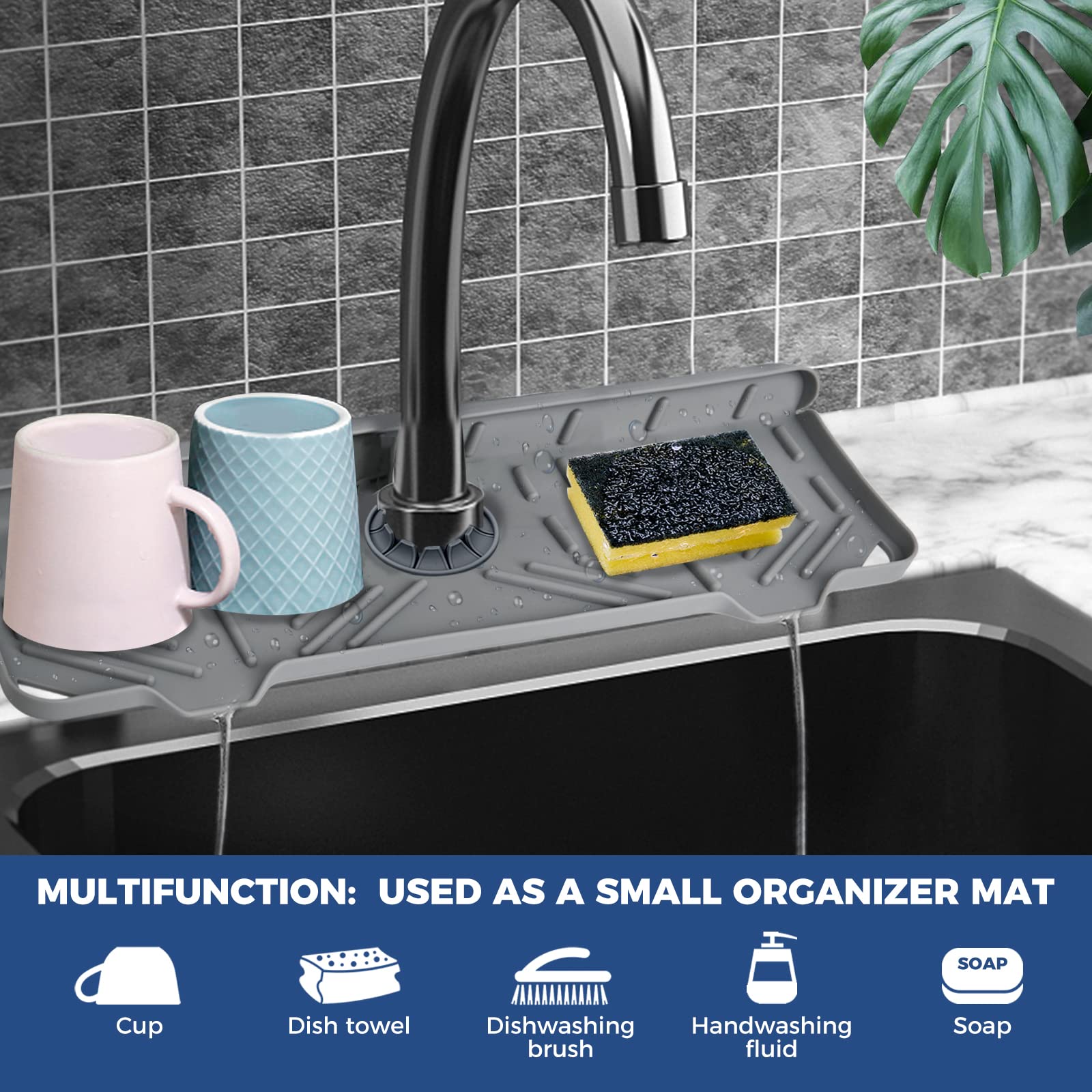 🎁✨ Silicone Faucet Handle Drip Catcher Mat – Perfect Holiday & Special Occasion Gift (Buy 3 Get Free Shipping!)