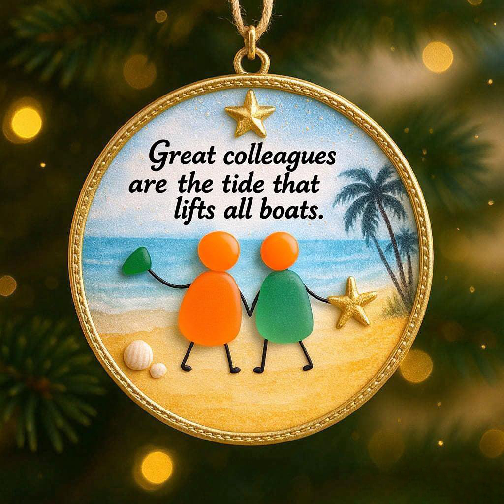 🌊💖Coastal Friendship Ornament – Perfect Holiday & Special Occasion Gift 🎁
