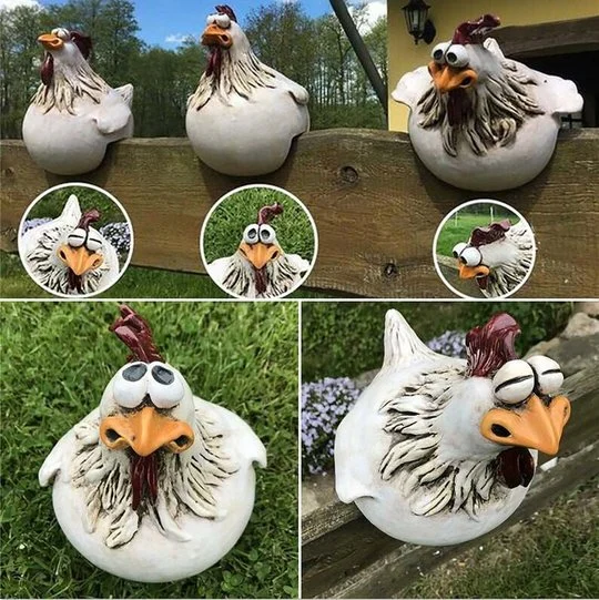🎁Whimsical Chicken Garden Fence Decor – Perfect Holiday & Special Occasion Gift!🐔
