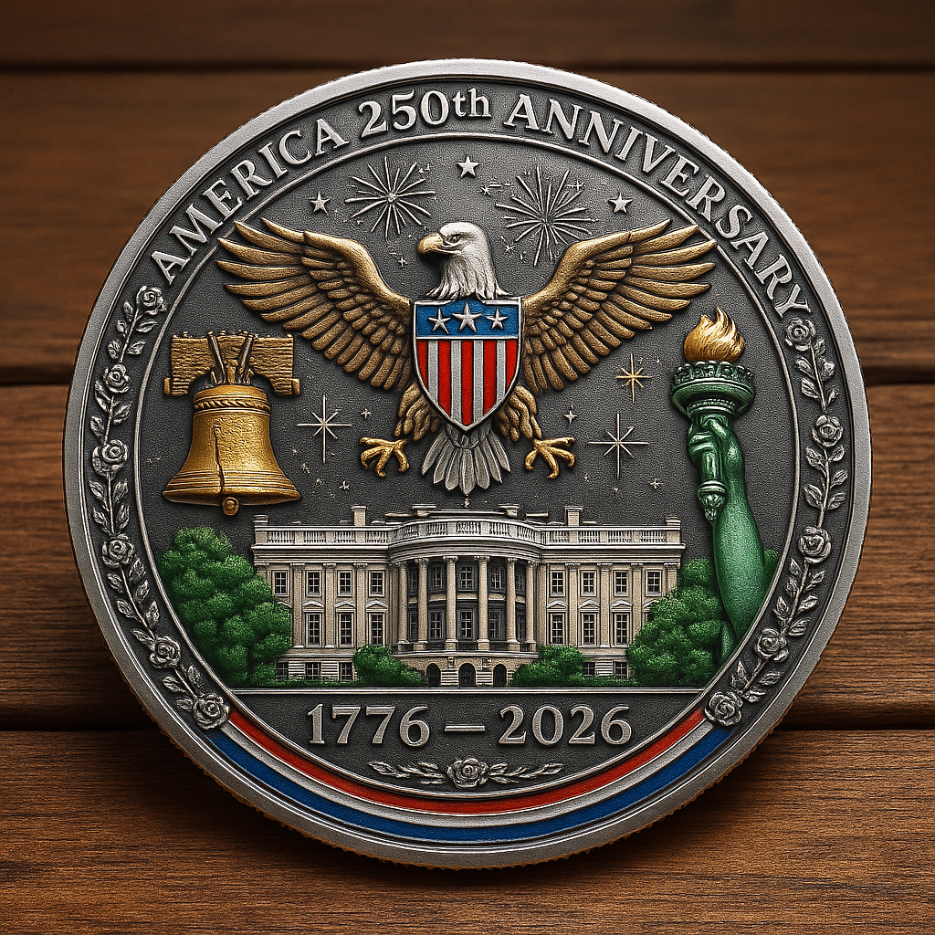 🇺🇸✨ America 250th Anniversary Commemorative Coin - Perfect Holiday & Special Occasion Gift