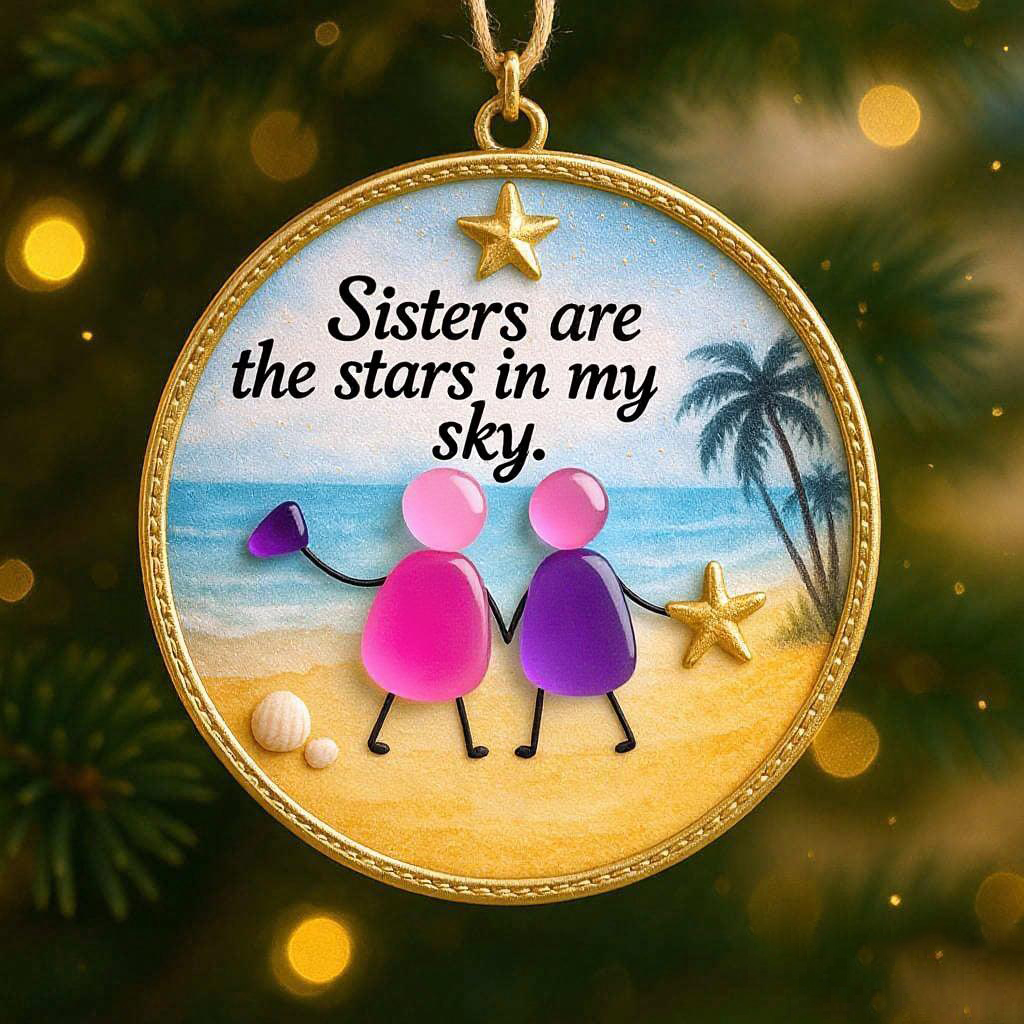 🌊💖Coastal Friendship Ornament – Perfect Holiday & Special Occasion Gift 🎁