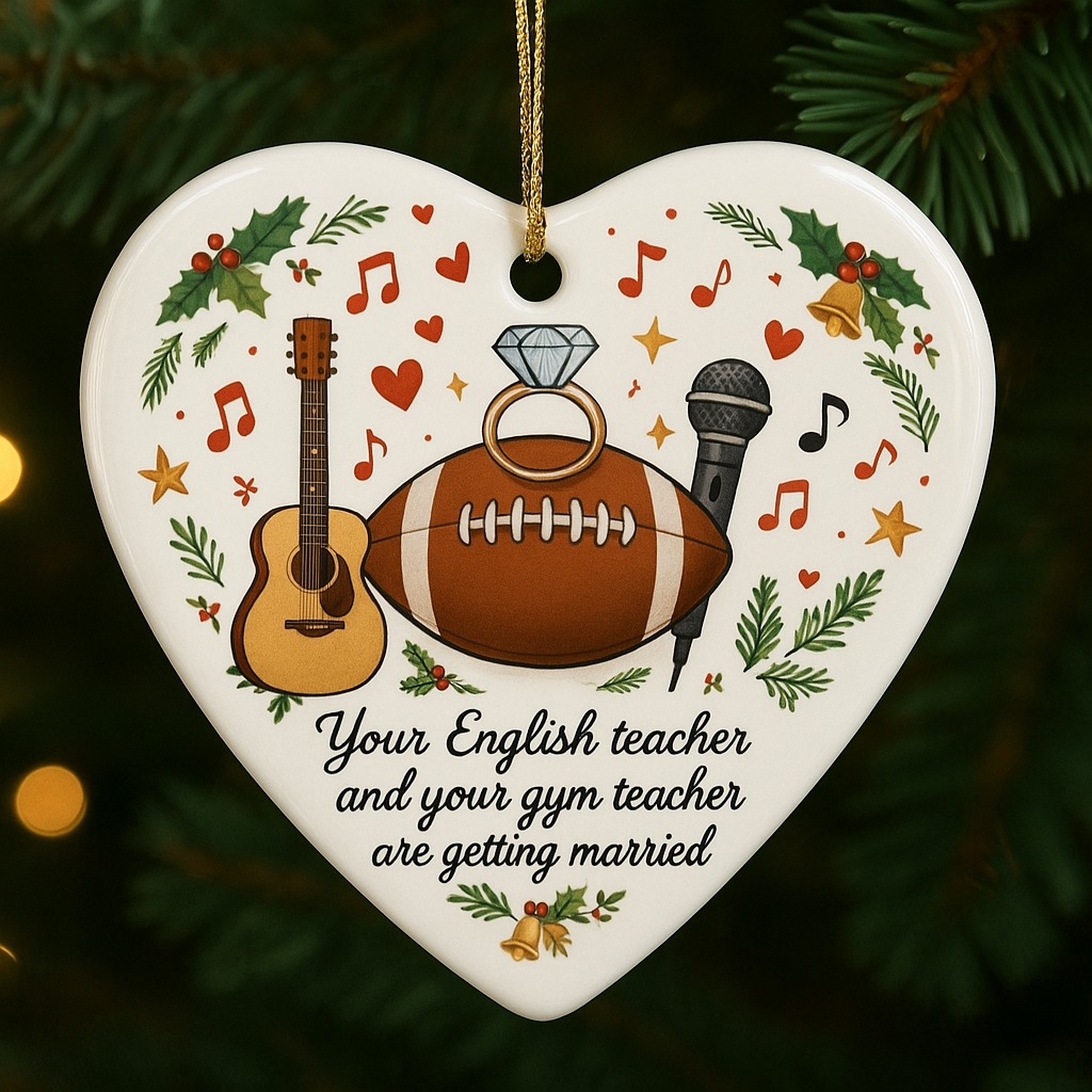 💝 T&T Engagement Keepsake Ornament – Perfect Holiday & Anniversary Gift 🎁