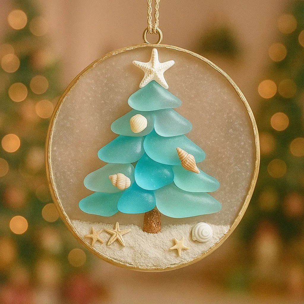✨2025 Coastal Christmas Tree Ornament – Perfect Holiday Gift! 🎁